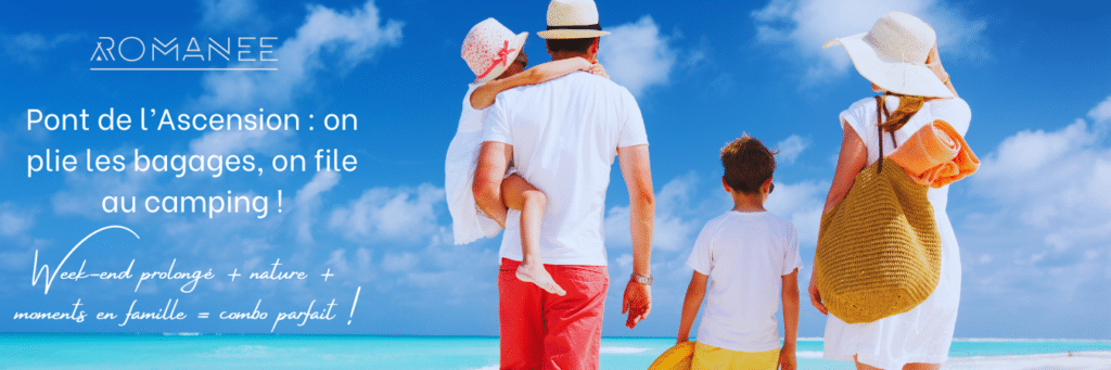Famille en vacances à la plage.